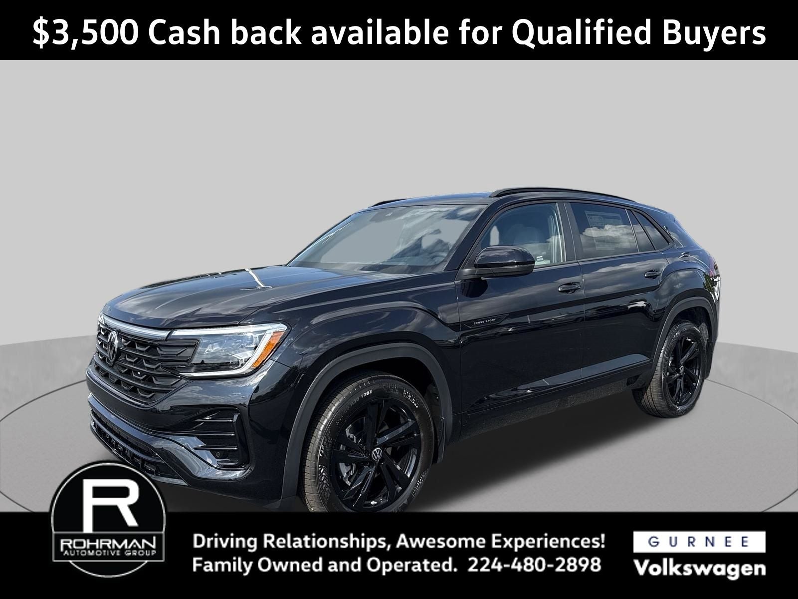 2026 Volkswagen Atlas Cross Sport 2.0T SEL R-Line Black