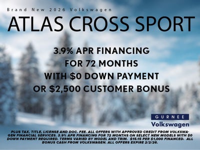 2026 Volkswagen Atlas Cross Sport 2.0T SEL R-Line Black 4MOTION