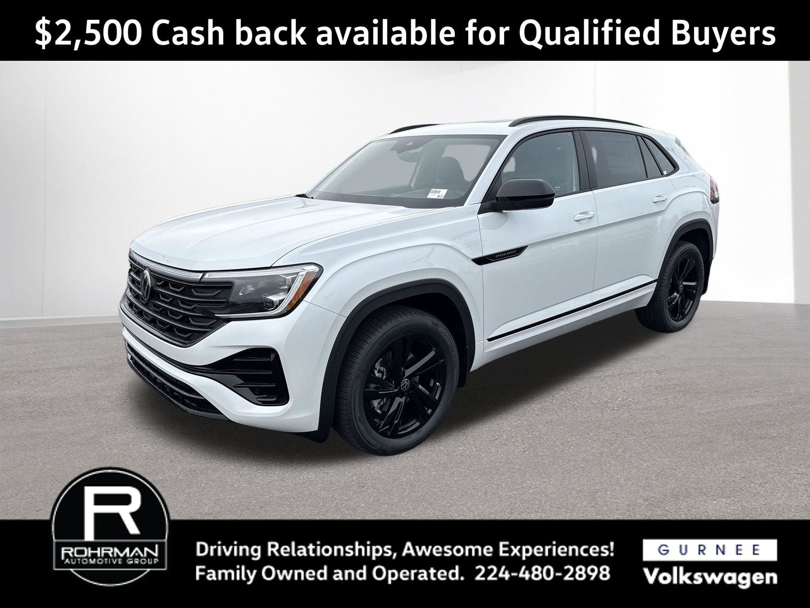 2026 Volkswagen Atlas Cross Sport 2.0T SEL R-Line Black