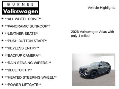2026 Volkswagen Atlas 2.0T Peak Edition