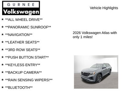 2026 Volkswagen Atlas 2.0T SEL Premium R-Line