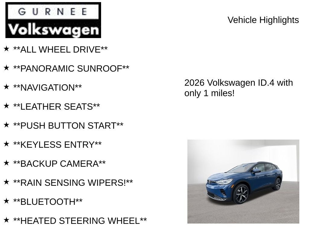 2026 Volkswagen ID.4 Pro S