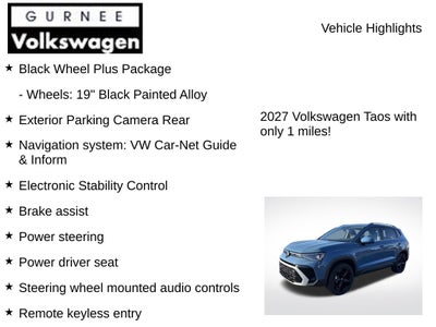 2027 Volkswagen Taos 1.5T SEL