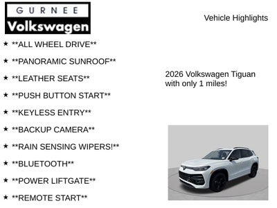 2026 Volkswagen Tiguan 2.0T SE R-Line Black