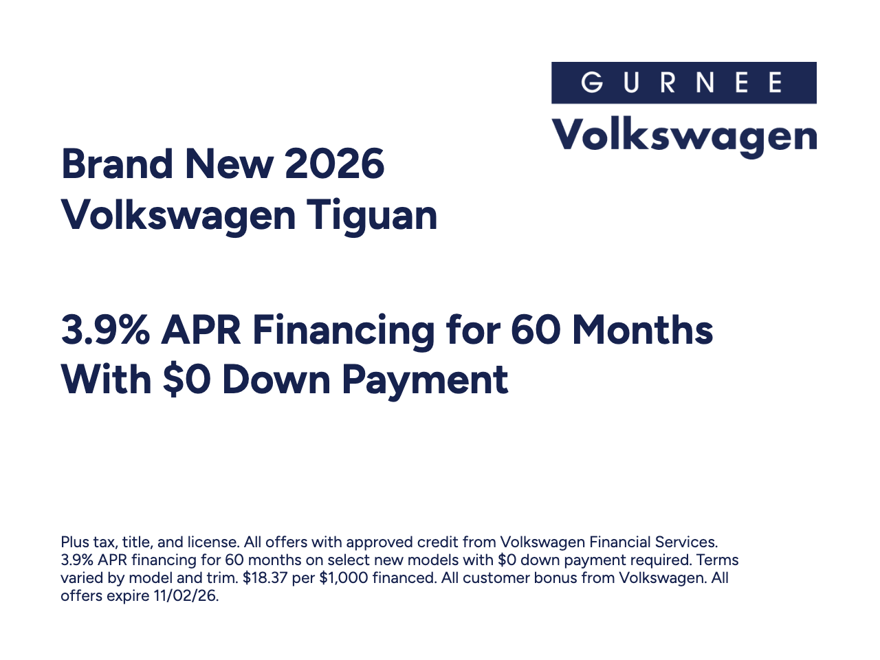 2026 Volkswagen Tiguan SE R-Line Black