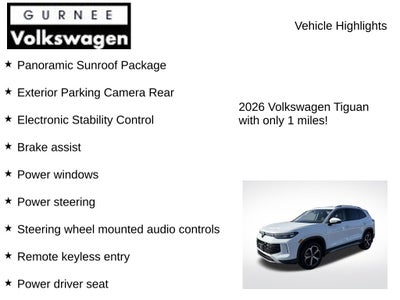 2026 Volkswagen Tiguan 2.0T SE