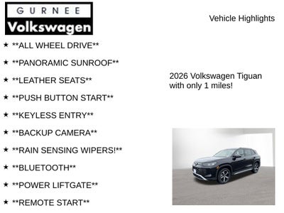 2026 Volkswagen Tiguan 2.0T SE