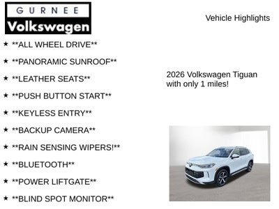 2026 Volkswagen Tiguan 2.0T SE
