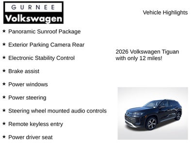 2026 Volkswagen Tiguan 2.0T SE