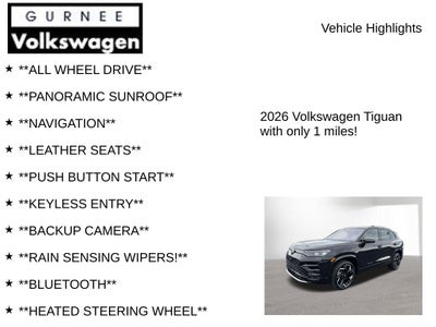 2026 Volkswagen Tiguan 2.0T SEL R-Line