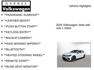 2026 Volkswagen Jetta GLI 2.0T Autobahn