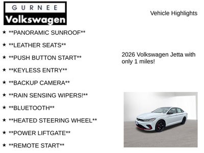 2026 Volkswagen Jetta GLI 2.0T Autobahn