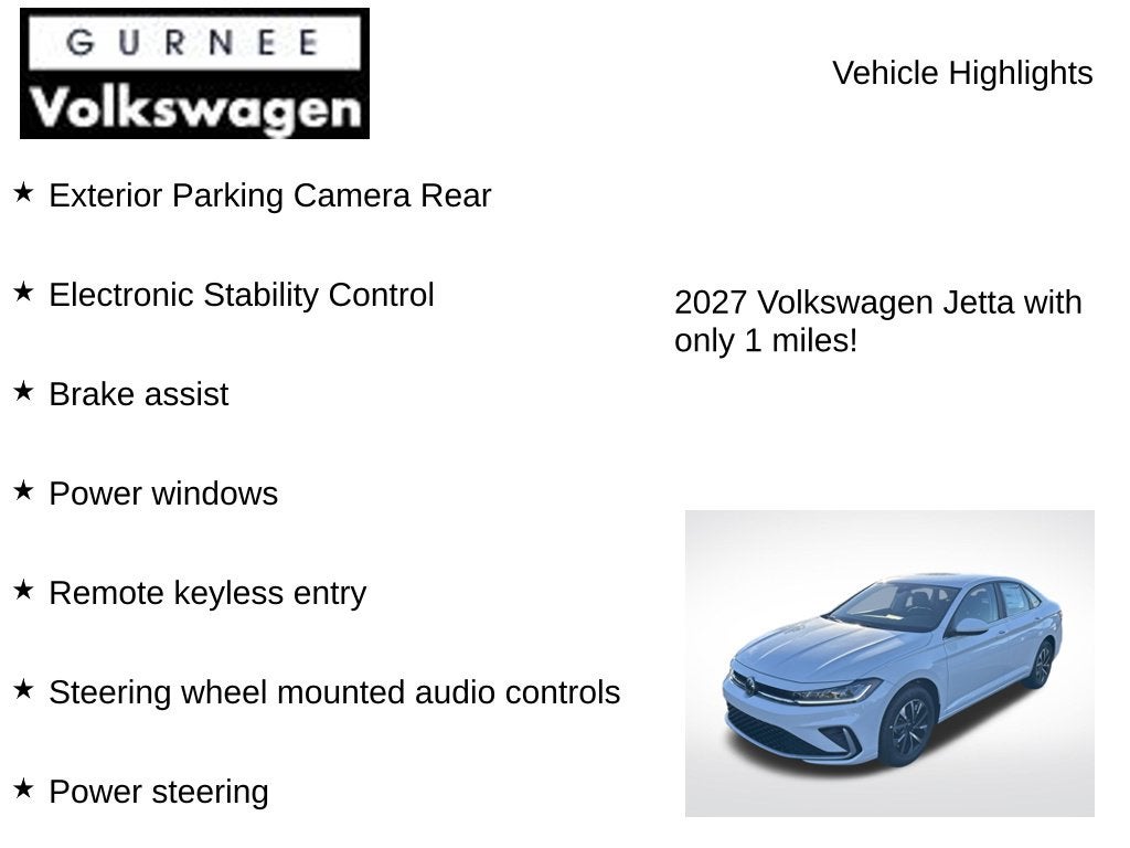 2027 Volkswagen Jetta 1.5T S