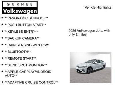 2026 Volkswagen Jetta 1.5T SE