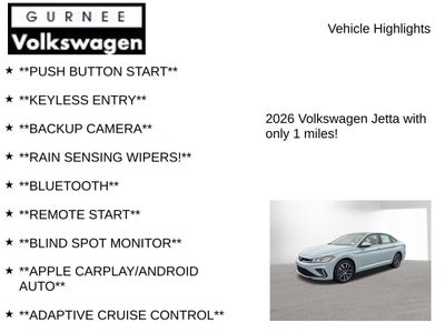 2026 Volkswagen Jetta 1.5T SE