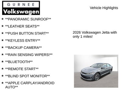 2026 Volkswagen Jetta 1.5T SE