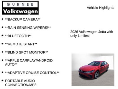 2026 Volkswagen Jetta 1.5T Sport