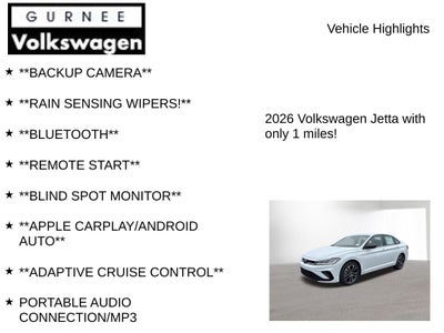 2026 Volkswagen Jetta 1.5T Sport