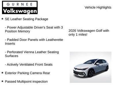 2026 Volkswagen Golf GTI 2.0T SE