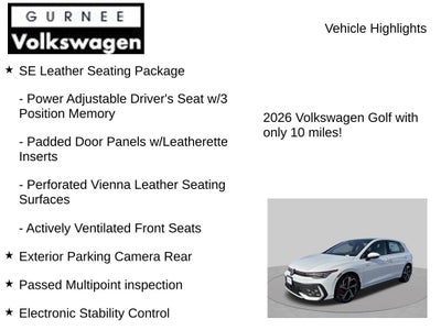 2026 Volkswagen Golf GTI 2.0T SE