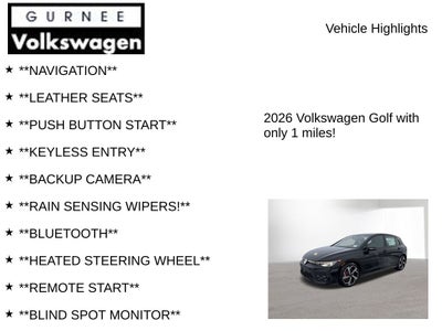 2026 Volkswagen Golf GTI 2.0T SE