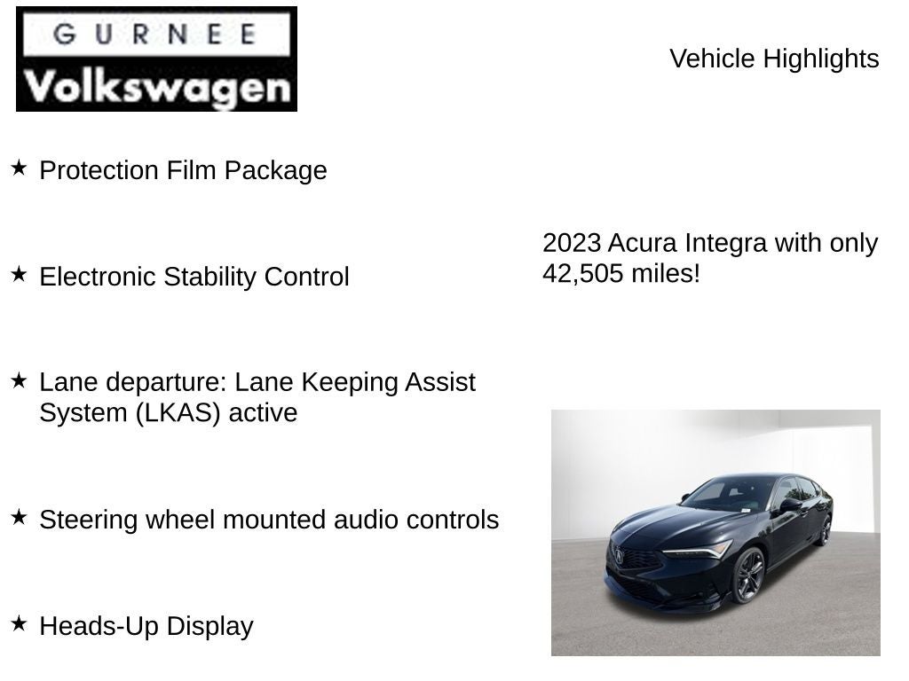 2023 Acura Integra A-Spec Tech Package