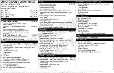 2020 Jeep Wrangler Unlimited Sahara