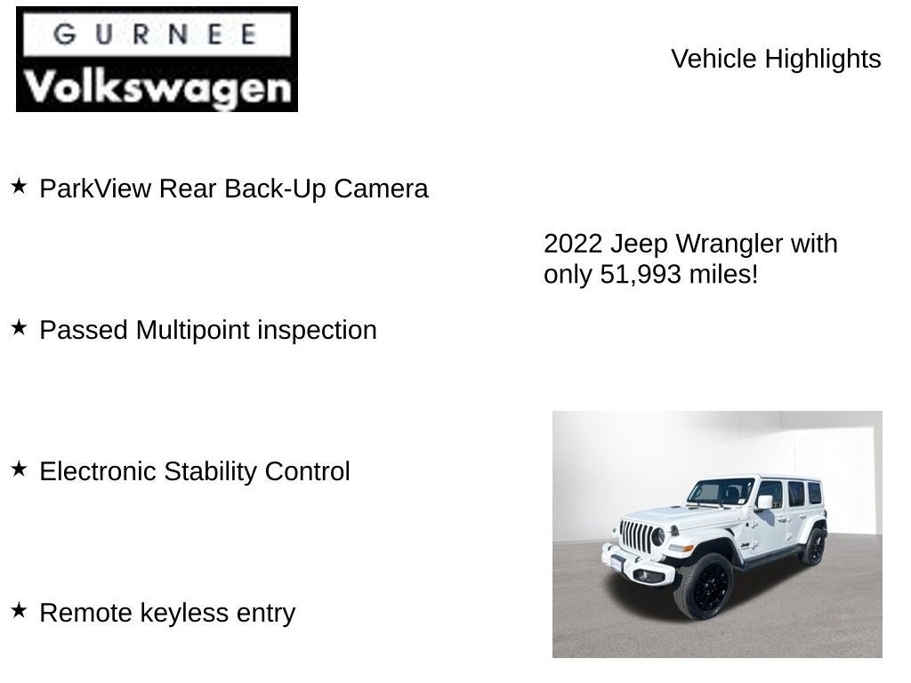 2022 Jeep Wrangler Unlimited Sahara High Altitude