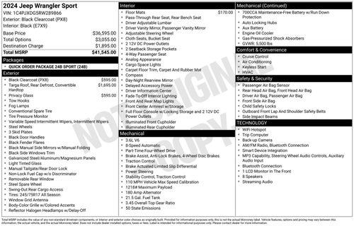 2024 Jeep Wrangler Sport