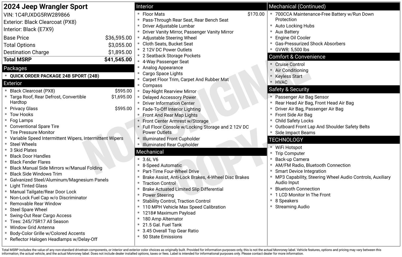2024 Jeep Wrangler Sport