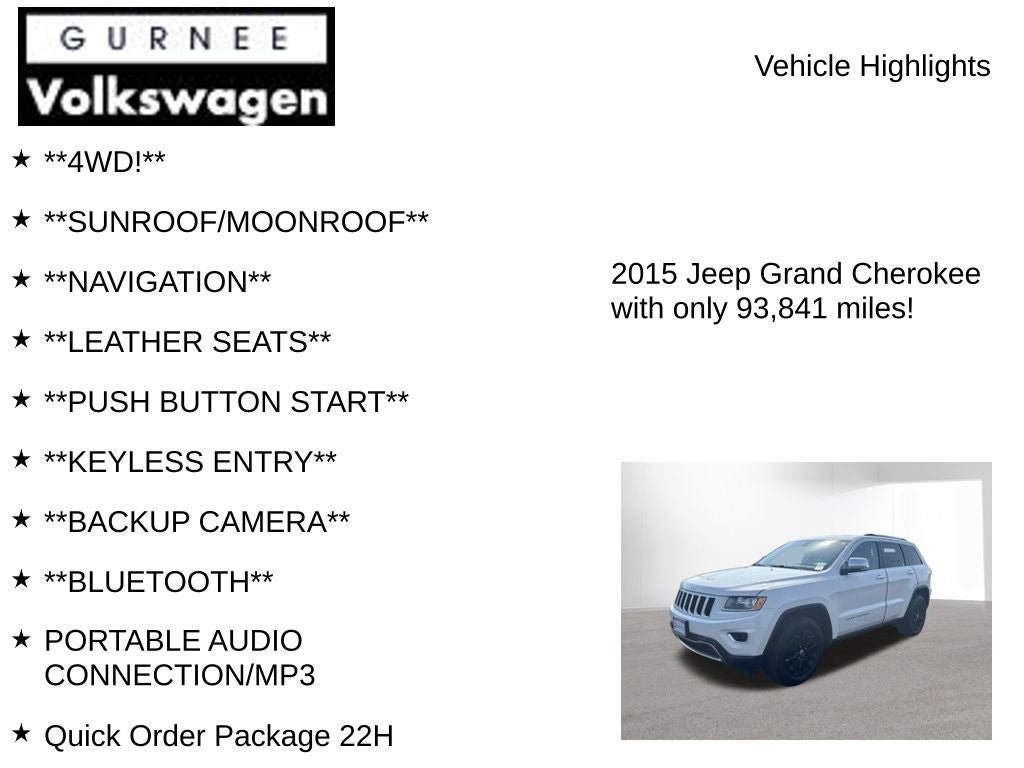 2015 Jeep Grand Cherokee Limited