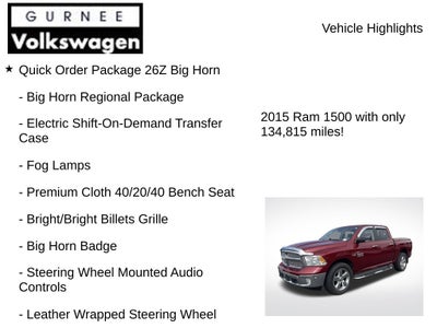 2015 RAM 1500 Big Horn