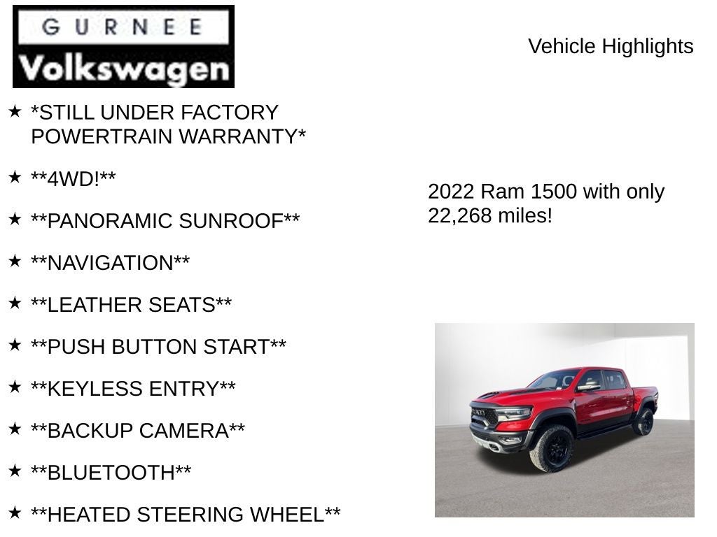 2022 RAM 1500 TRX Level 2 Carbon Fiber