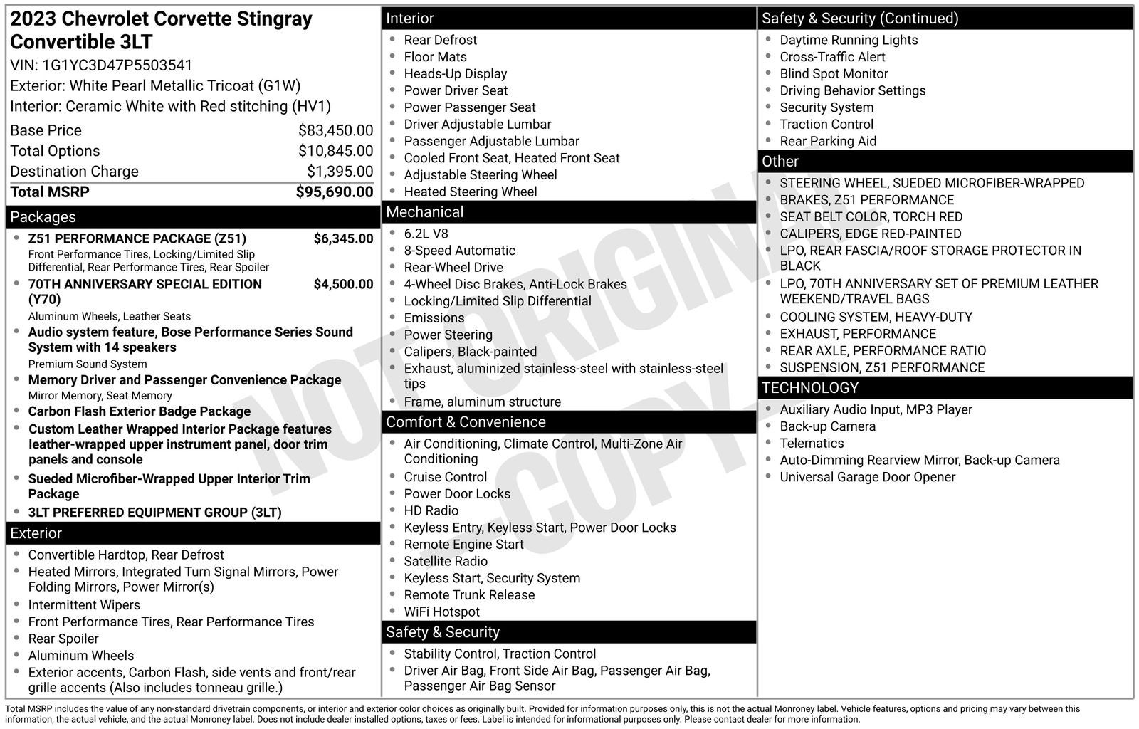 2023 Chevrolet Corvette Stingray 3LT