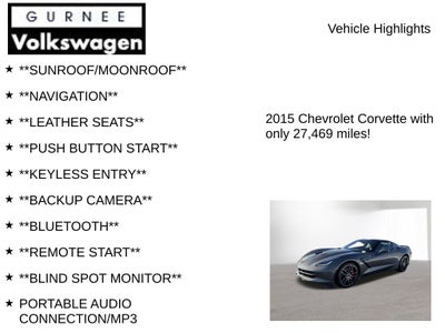 2015 Chevrolet Corvette Stingray Z51 1LT