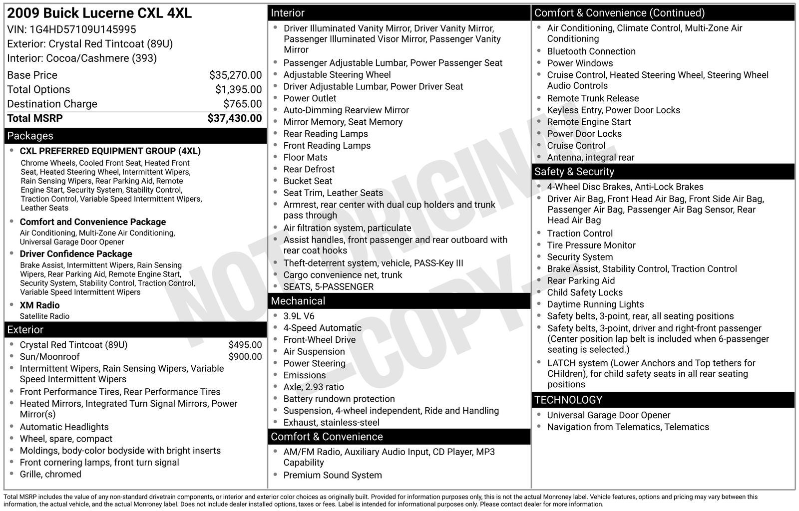 2009 Buick Lucerne CXL-4