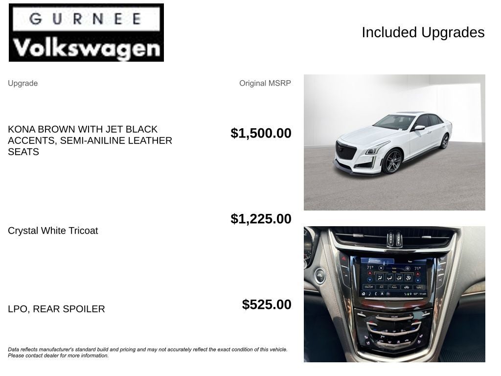 2019 Cadillac CTS 3.6L Twin Turbo V-Sport Premium Luxury