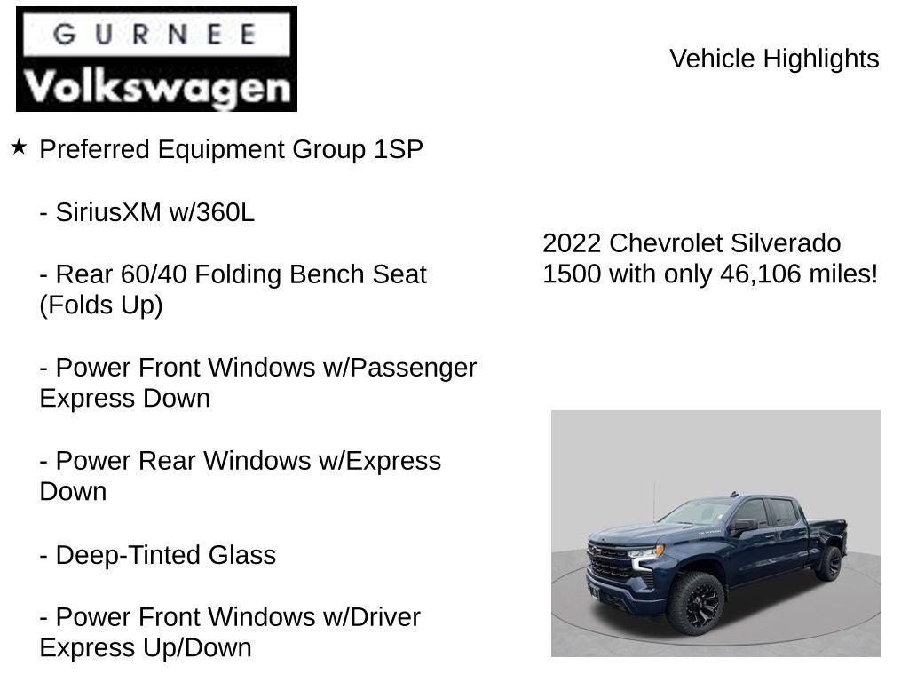 2022 Chevrolet Silverado 1500 RST