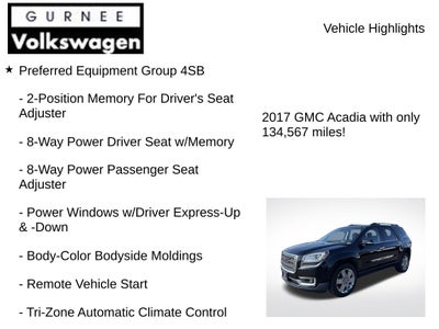 2017 GMC Acadia Limited Limited