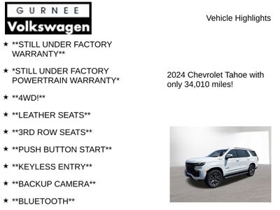 2024 Chevrolet Tahoe Z71 Luxury Package