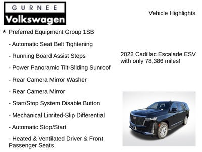2022 Cadillac Escalade ESV Premium