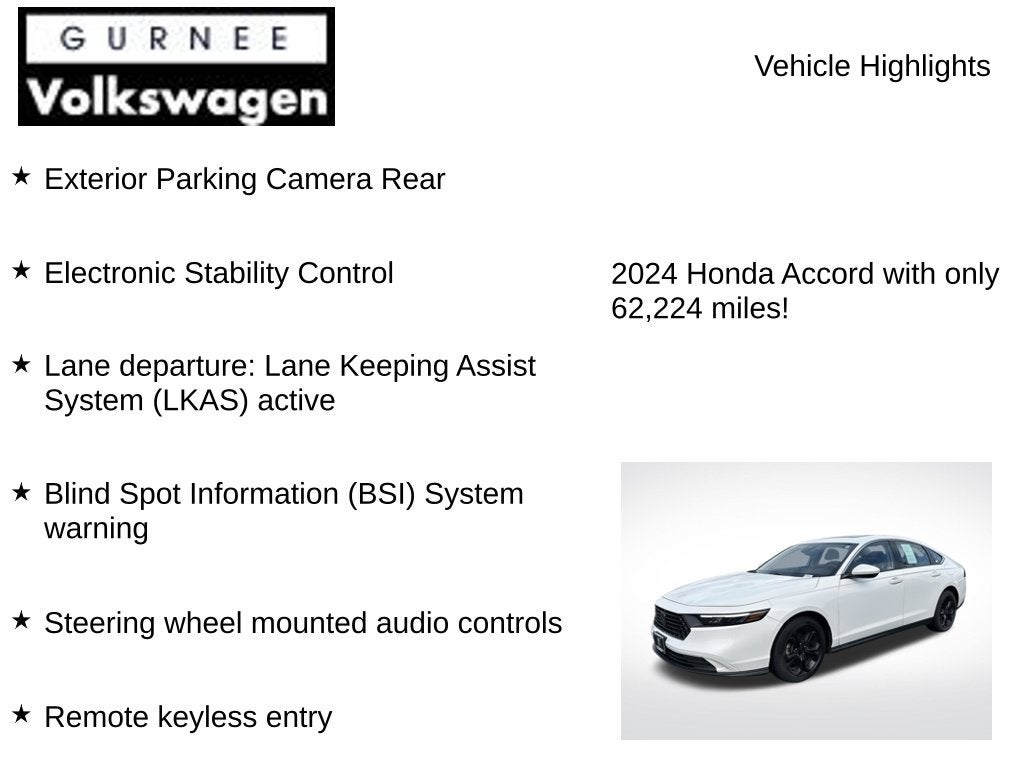 2024 Honda Accord EX