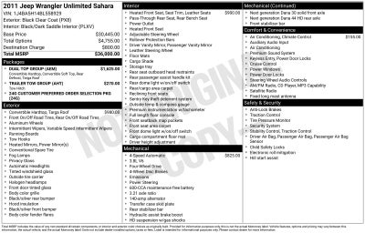 2011 Jeep Wrangler Unlimited Sahara