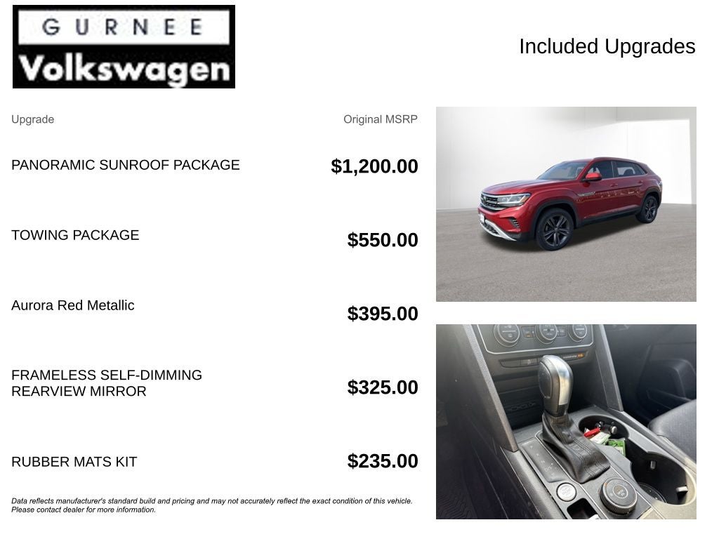 2020 Volkswagen Atlas Cross Sport 3.6L V6 SE w/Technology 4Motion