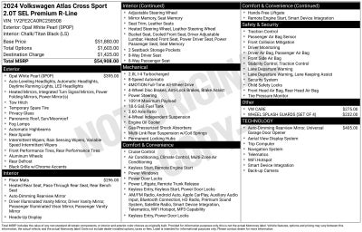 2024 Volkswagen Atlas Cross Sport 2.0T SEL Premium R-Line