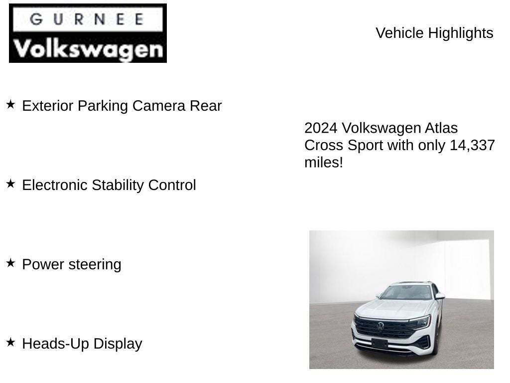2024 Volkswagen Atlas Cross Sport 2.0T SEL Premium R-Line