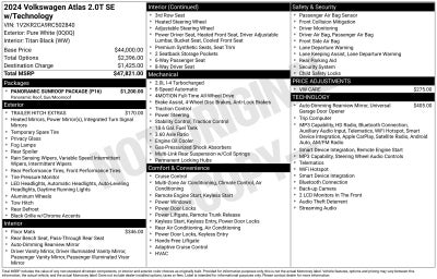 2024 Volkswagen Atlas 2.0T SE w/Technology