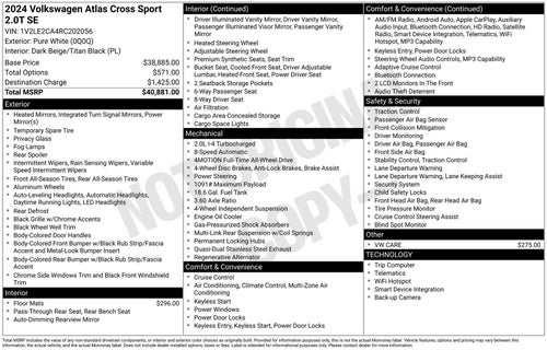 2024 Volkswagen Atlas Cross Sport 2.0T SE