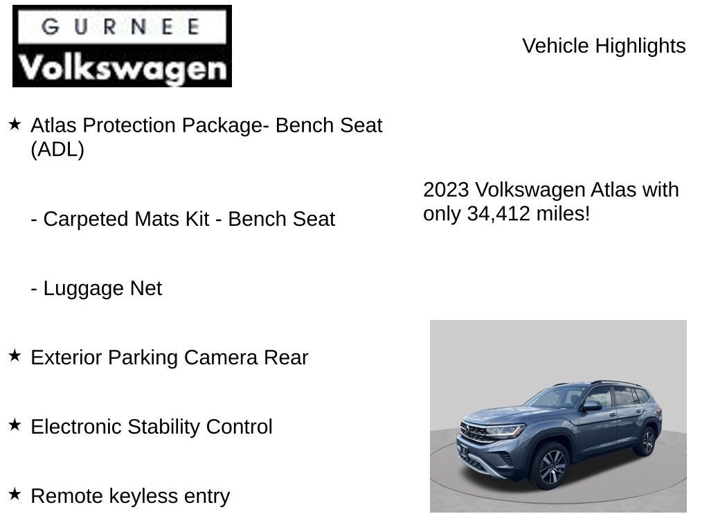 2023 Volkswagen Atlas 2.0T SE