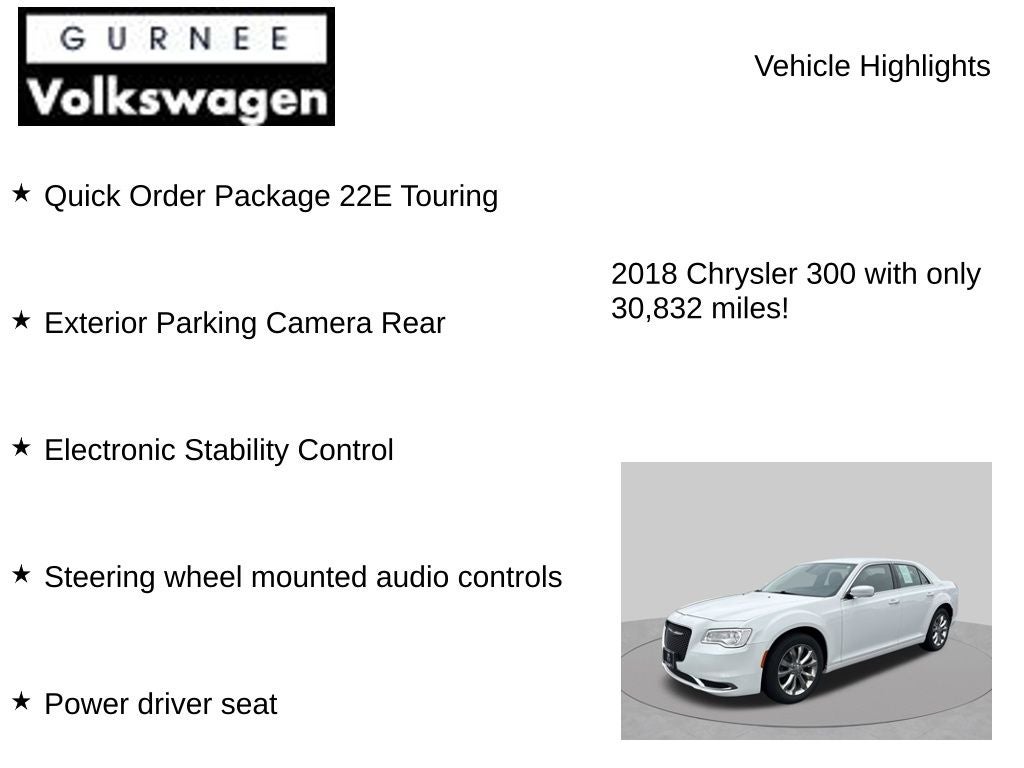 2018 Chrysler 300 Touring